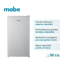 Frigobar Mabe 90L Inox Compacto RMF04BRX1