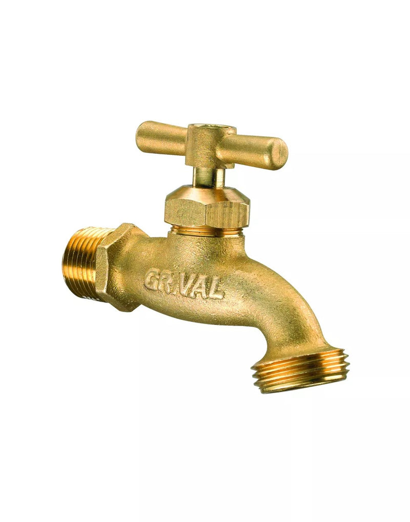 Llave Metálica De Jardín Para Manguera Bronce Liviana x 1 Unidad 797280001