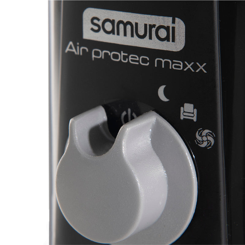 Ventilador SAMURAI AirProtec Maxx 2en1 Negro.