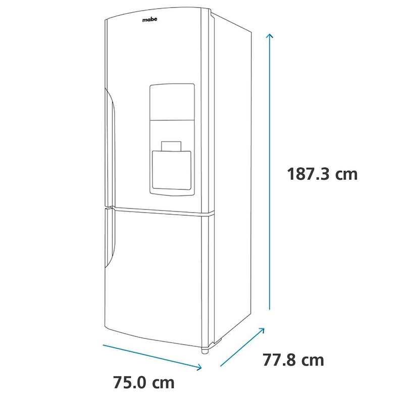 Nevera Bottom Freezer de 542 Litros Color Black Steel RMB520IWBQP1