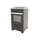 Estufa de piso Romero de 50cm con tapa de vidrio color negro - Gas Natural. 9002403