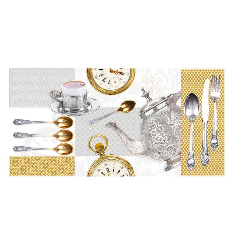 Base Deco Tea Time Multicolor 30X60Cms