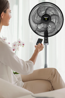 Ventilador Silence Force Control Remoto Pedestal Negro VE7758I0