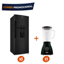 Combo 3 Neveras 415LT Grafito + 1 Licuadora Optimix Negro COMBO415GCG