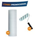 Combo Malla Todo Terreno 15x15 1x30mt + obs 2 Rodillos Popular 9¨ Negro COMBO2TODOTERR+2ROD