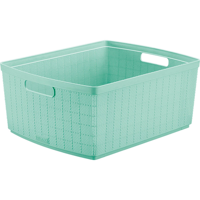 Canasta Fique 3,L Menta 12543
