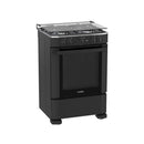 Estufa de Piso 4 Puestos 24" Gas Natural Negro EMC6020NSN0