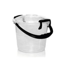 Balde Fantasia 10Lt Transparente Manija Negro 06544NEGRO