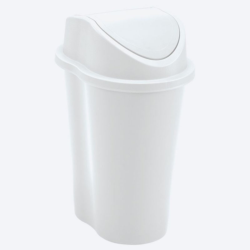 Papelera Style Tapa Vaivén 5 Litros Blanco 8775