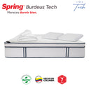 Colchon Burdeo T de 200x200 36Cm + Almohada + Protector 30205812