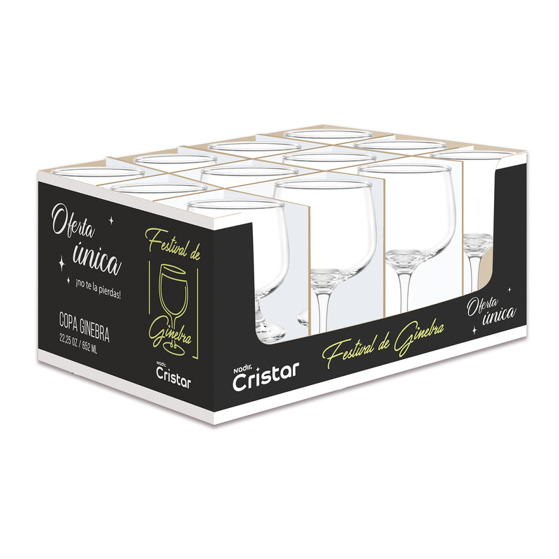 Copa Ginebra 22oz Caja x 12 Unidades 5472AL12PDQ