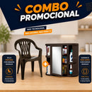 Combo 20 Sillas Sinfonía Wengue + 1 Gabinete para Baño con Espejo Wengue COMBOSINFONIAWENGUE
