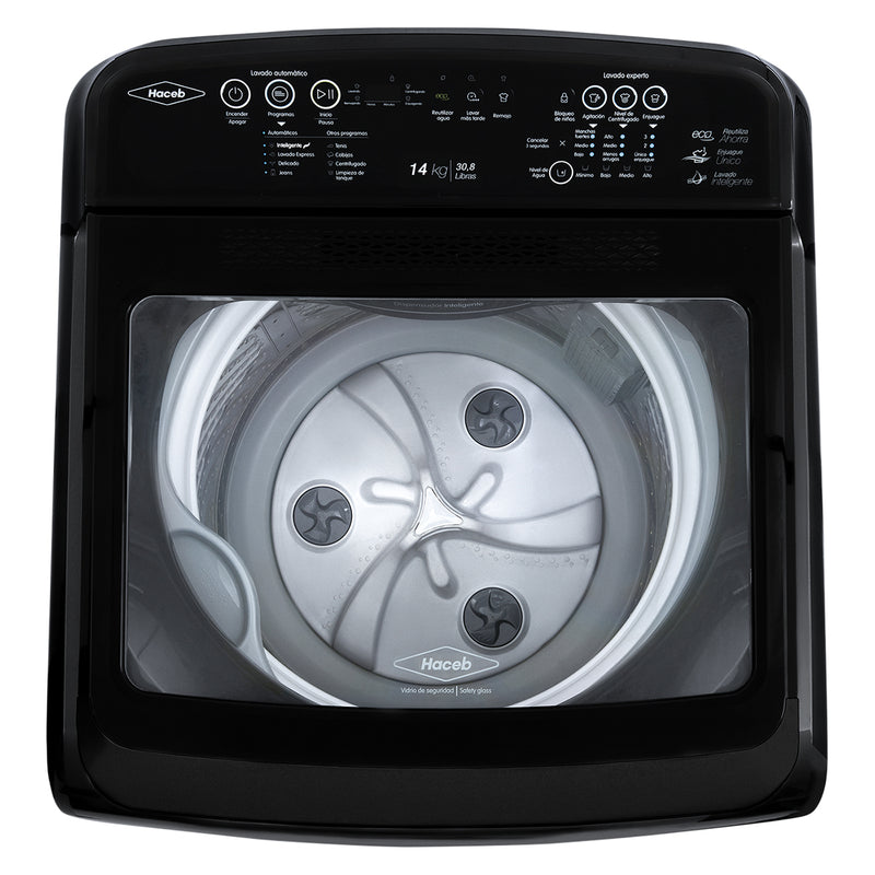 Lavadora Automatica Ivy de 14 Kg Digital color Negro 9002780