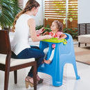 Silla Comedor Bebe color gris hielo/menta 9020