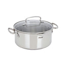 Olla Smart de Acero Inoxidable 24cm con Tapa de Vidrio 2100137804