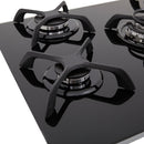 Cubierta de empotrar de Cristal de 76 Cm Negro Gas Natural 9000748