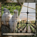 Combo Malla Gallinero 1.80 x 100 Mts Negro 4x5 COMBO4X5GALLINERO