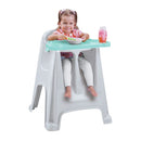 Silla de Comedor para Bebé Gris Hielo/Menta 9020