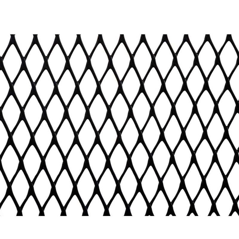 Malla Diamante orificio 11x11mmx1.0m ancho negra Rollo x 30 MT 3100172NEGRO