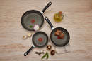 Juego de Sartenes 16Cm-20Cm-24Cm Anti Adherente Color Chocolate 237000