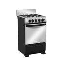 Estufa de Piso 4 Puestos 20" Inox Grill Torre EMC5150SNX1