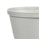 Matera Redonda Rafia de 25 Cm Gris Hielo 12984