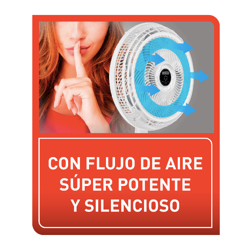 Ventilador SAMURAI Silence Force Plus 2 En 1 Blanco VE7742I0