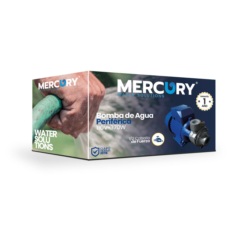 Bomba Periferica P-Agua 1/2HP Mercury Retie x 1 Unidad FHE01