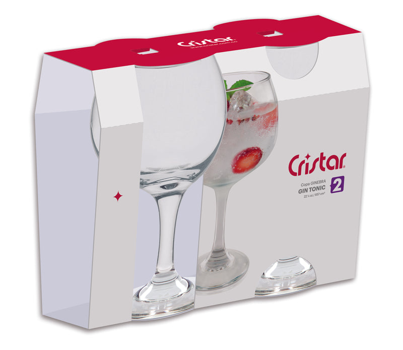 Copa Ginebra Can liso (10 Canastilla x 2 Unidades) 5472CL2