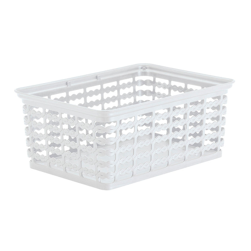 Canasta Deco Mediana de 4 Litros Blanco Nieve 9411