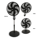 Ventilador Lynx 18" 3en1 80Watts Color Negro
