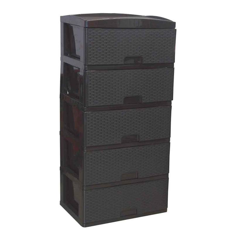 Practimueble Grande x 5 Cajones - Rattan - Wengue 782