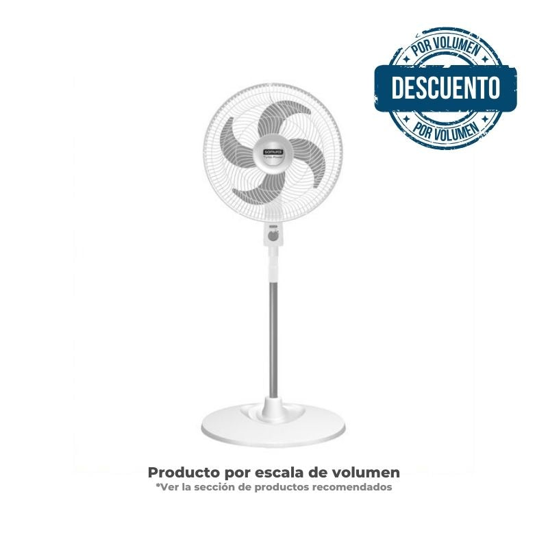 Ventilador Turbo Power Pedestal Blanco