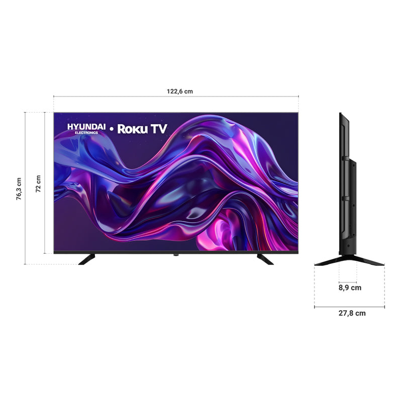 Televisor Led 55" 139.7cm Smart UHD Roku Negro