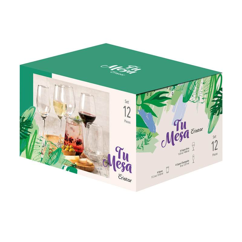 Set Tu Mesa Rotterdam 2 Sets x 12 Unidades 9871ELMESA24