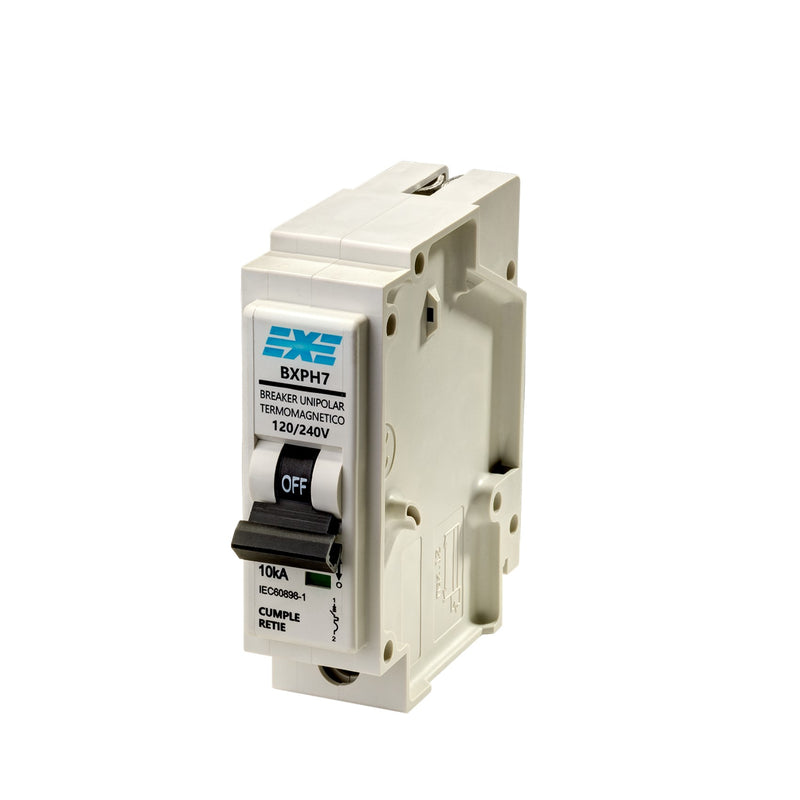 Breaker Monofásico Enchufable de 15A Blanco BXPH7115