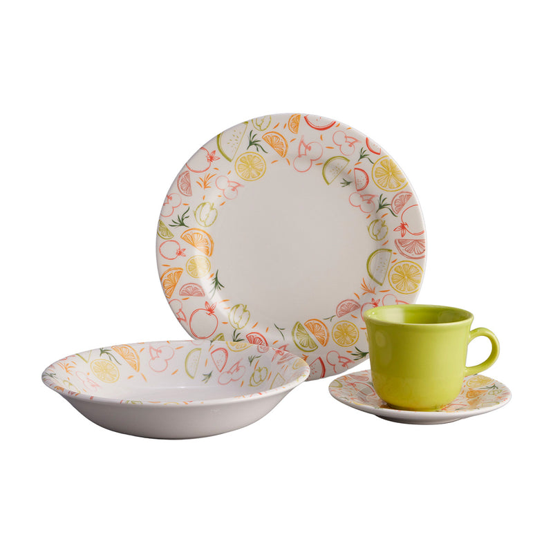 Vajilla Nectar 4 Puestos 16 Piezas Multicolor VL169I040116