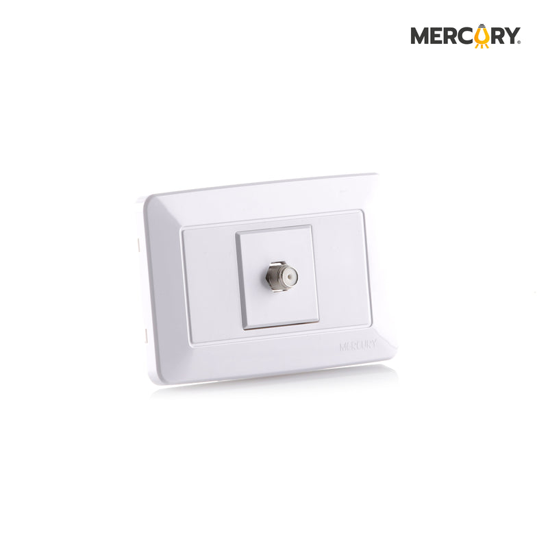 Toma Coaxial Blanco ETI15