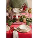 Vajilla Corona Dulce Navidad 4 Puestos 16 Piezas VL184J040116