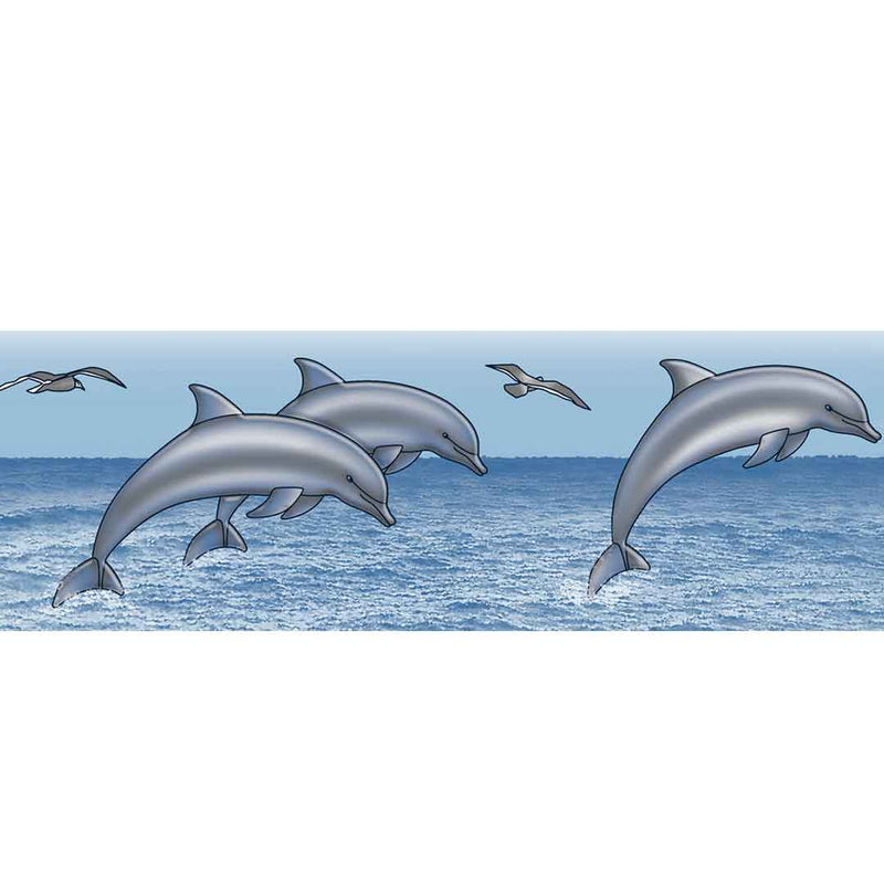 Listello Agua Clara Azul Cara Única 13.5X43Cms