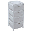 Gavetero Fique 4 Gavetas Gris Hielo 12549