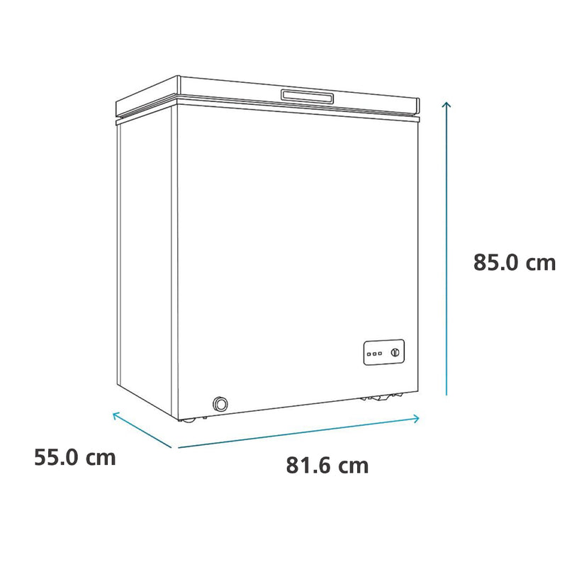 Congdelador Horizontal de 200 Litros Blanco