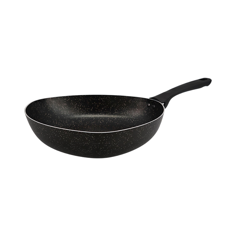 Wok MAS de 30Cm Antiadherente con Tapa de Vidrio Force