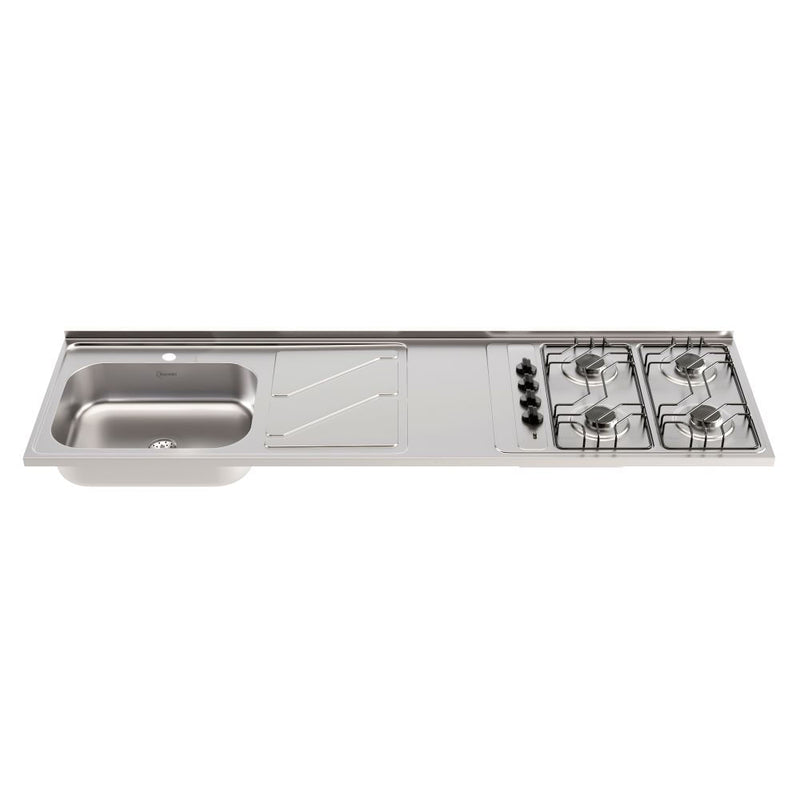 150X52cm Meson Fluens Pozuelo Izquierdo 4 Puesto Monocontrol 240054