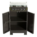 Estufa de gabinete Romero con tapa de vidrio color plata - Gas Propano 9001904