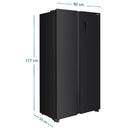 Nevecon Inverter No Frost 480 Litros Black Steel MSL480LPLPS0