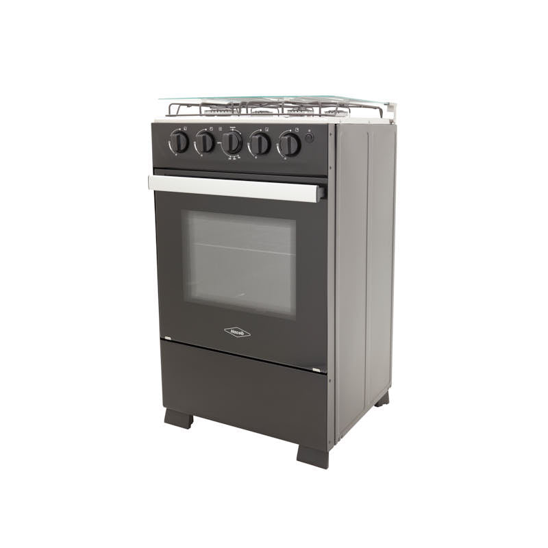 Estufa de piso Romero de 50cm con tapa de vidrio color negro - Gas Propano 9002404