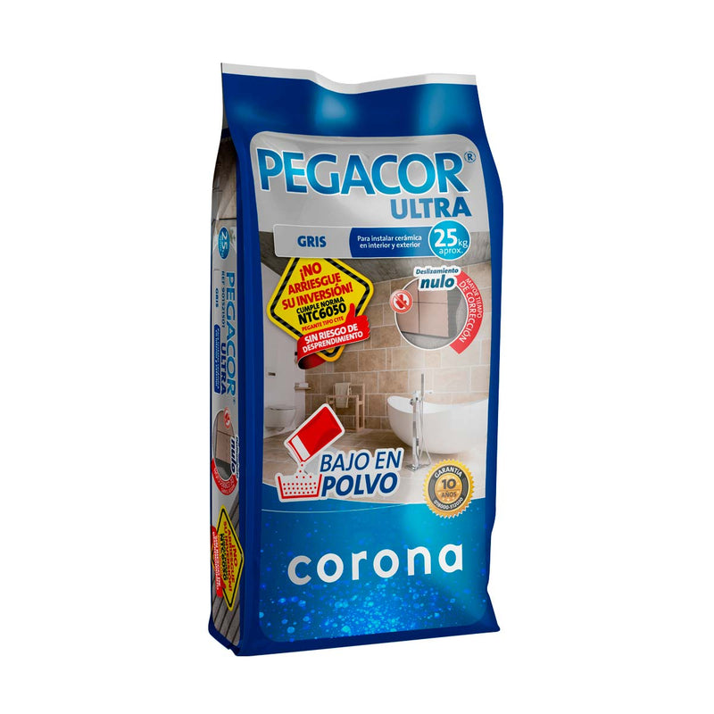 Pegacor Ultra Gris x 25 Kilogramos