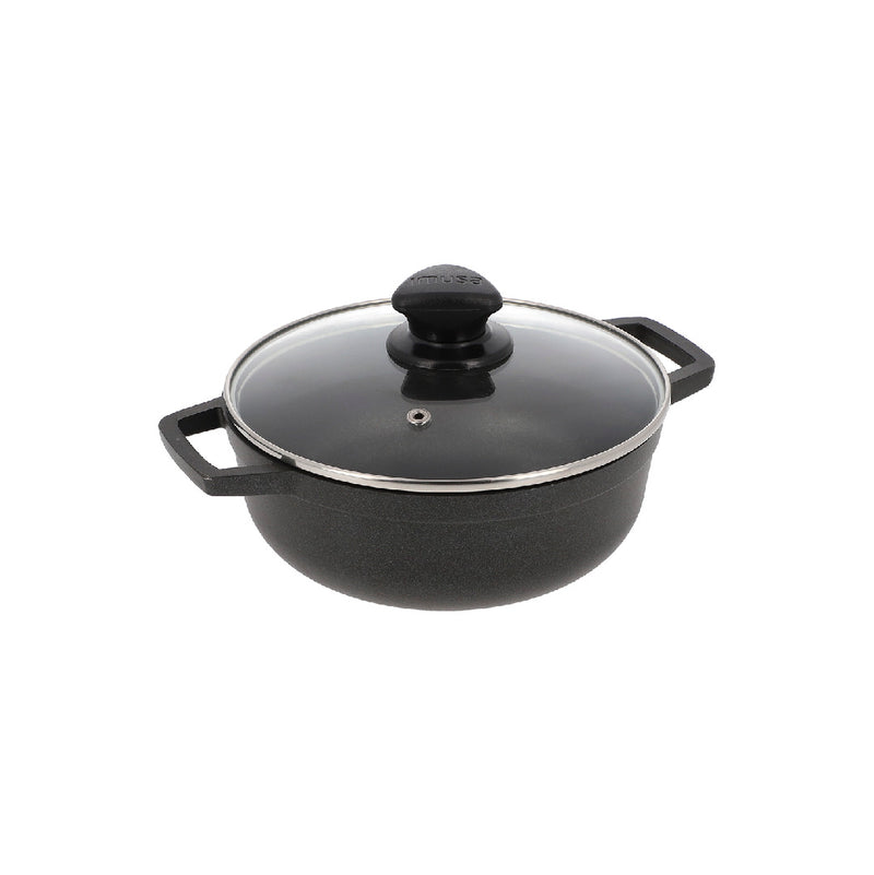 Caldero Antiadherente 24cm IMUSA Tapa de Vidrio 8043400