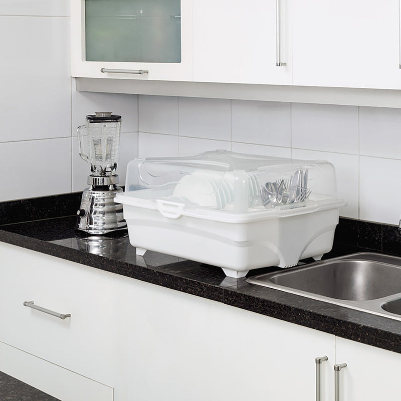 Porta vajilla + Escurridor Blanco 9644